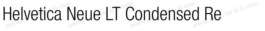 Helvetica Neue LT Condensed Regular字体转换